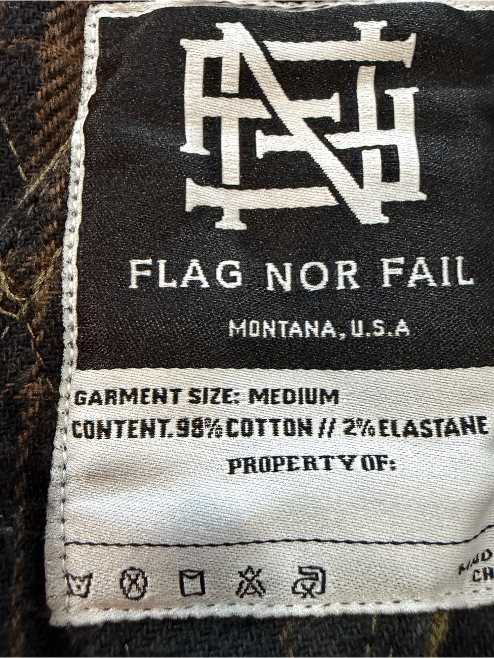 Flog nor Fail Montana Men's Overalls in Brown Sz M - Picture 5 of 14
